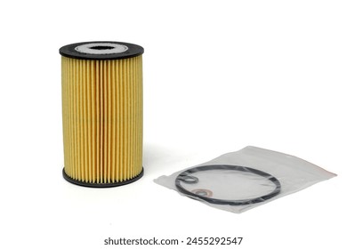 Filtro de óleo para carro em branco