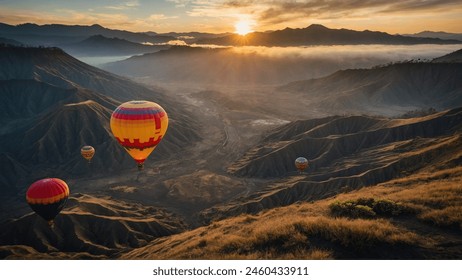 Erleben Sie die atemberaubenden Wunder der Natur mit dem beeindruckenden Panorama der Vulkane Bromo und Semeru in Indonesien. Die beiden benachbarten Vulkane in Ostjava bieten ein faszinierendes Panorama.