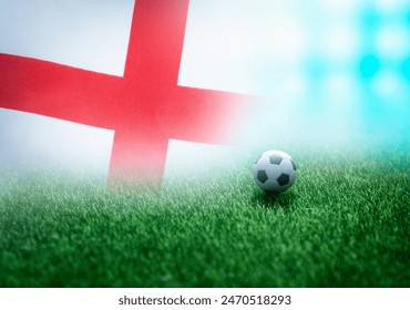 Fotbal steagul național al Angliei pe Green Field, turneu de fotbal