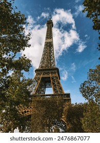 Turnul Eiffel Jocurile Olimpice din Franța țară în ziua frumoasă de vară