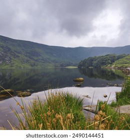 Stunning Wicklow mountain lake view