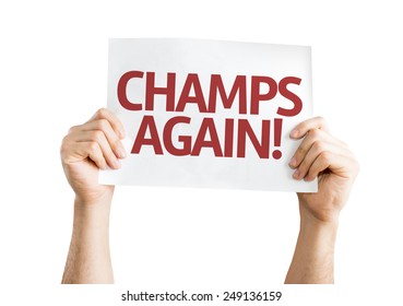 การ์ด Champs Again แยกไว้บนพื้นหลังสีขาว