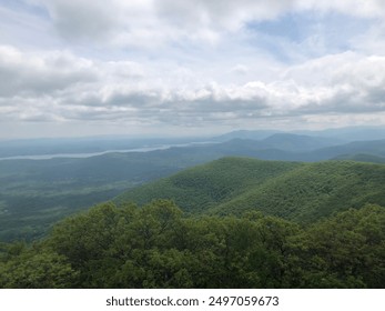 Berge, Grün, Aussicht, Himmel, Land