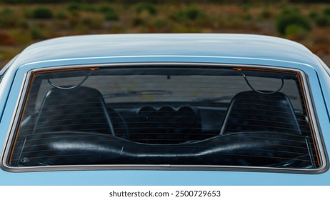 Rear window on a car