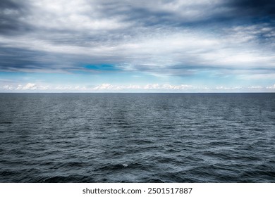 Finlandiya Körfezi, Baltık Denizi'nde bir körfez. HDR.