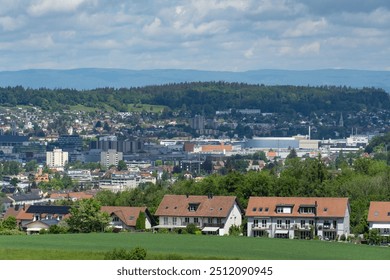 Sicht auf Oberwinterthur, Cidade de Winterthur, Suíça
