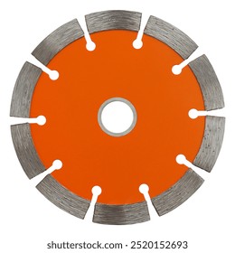 Trockenschneiden Diamantrad auf weißem Hintergrund
