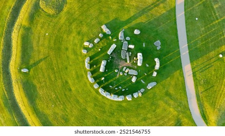 Stonehenge bathed in Glorious Sunshine