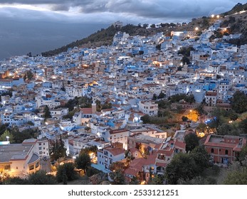 Good view for chefchaouen city