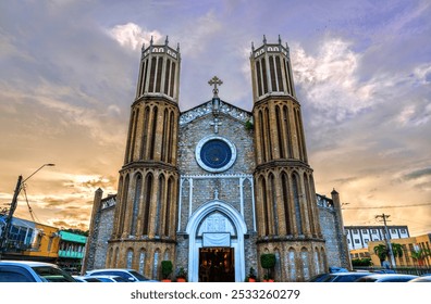 Cathedral of the Immaculate Conception on Independence Square in Port of Spain, the capital of Trinidad and Tobago