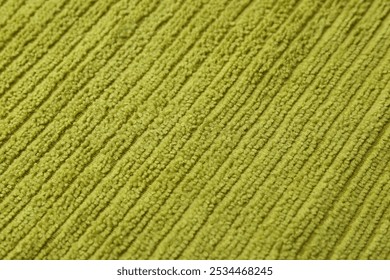 Propper gréngt Mikrofiber Stoff als Hannergrond, Closeup