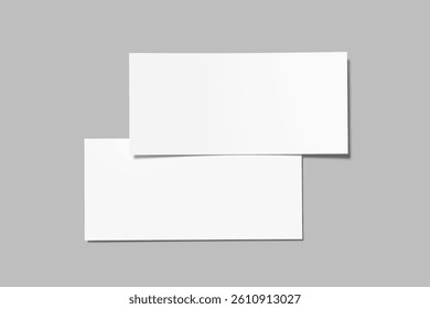 Realistic Gift Voucher Blank Mockup