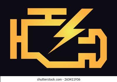 Check Engine Logo Vector