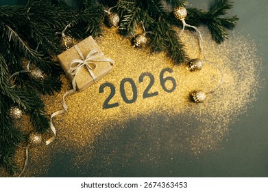 Tło tekstowe na rok 2026. Nowy rok i strategia biznesowa.