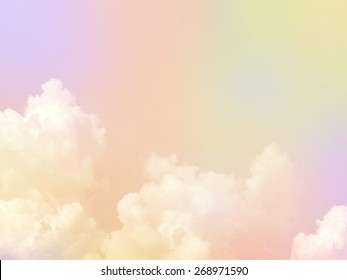 Pastel sobre nubes