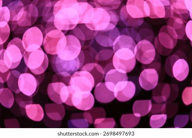 Bokeh rose 2026 avec étoiles et paillettes, décoration brillante en superposition isolée sur fond gris.