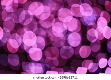 Bokeh rose 2026 avec étoiles et paillettes, décoration brillante en superposition isolée sur fond gris.
