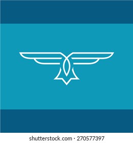 Blue Eagle Logo Vector Ai Free Download