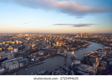 Zračni pogled na obzorje osrednjega Londona.