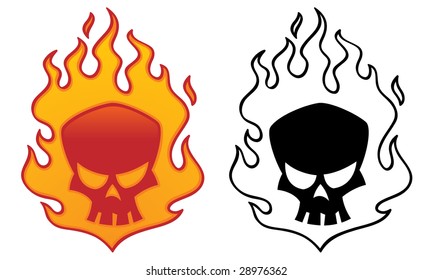 Search: Flaming Skull Logo Vectors Free Download