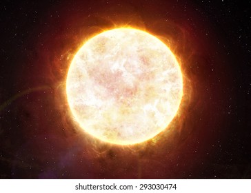 太陽系 - 太陽。NASA から提供されたこの画像の要素