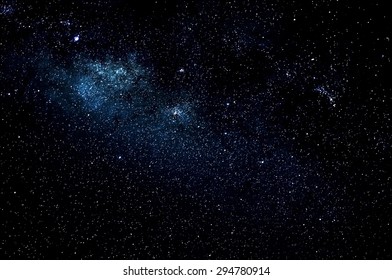 Sterren en melkweg ruimte hemel nacht achtergrond, Afrika, Kenia