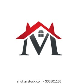 Letter M Roof Logo Vector (.eps) Free Download