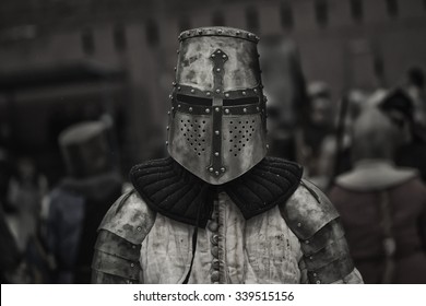 Medieval knight before the battle