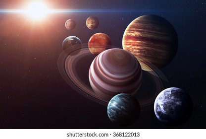 Imágenes de alta resolución presenta planetas del sistema solar. Elementos de esta imagen proporcionados por la NASA.