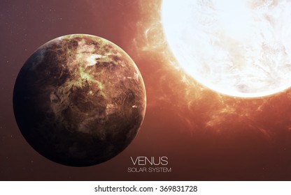 Venus - Las imágenes de alta resolución presentan los planetas del sistema solar. Elementos de esta imagen proporcionados por la NASA.