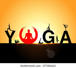 International yoga day Royalty Free Vector Image