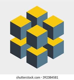 magic cube Logo Vector (.AI) Free Download