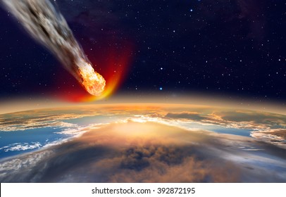 Dünya'ya asteroit saldırısı "Bu görüntünün unsurları NASA tarafından sağlanmıştır
