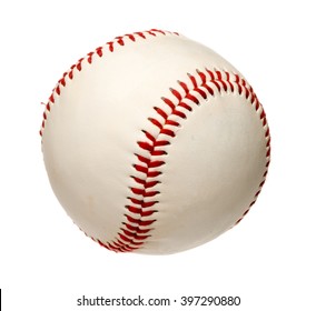 白い背景で隔離の野球ボール