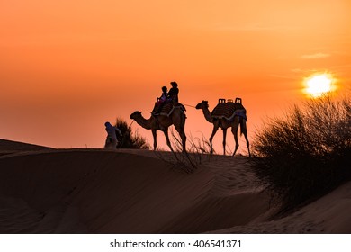 Dubai, UAE - 29th Feb, 2016: Dune bashing at Desert safari in  Land Cruiser 