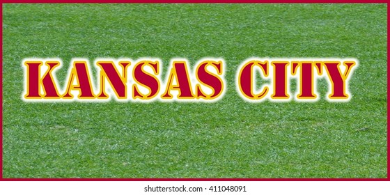 Seal of the kansas city chiefs football Royalty Free Vector