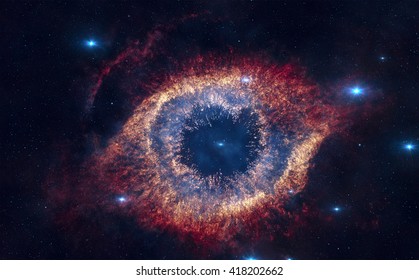Der Helixnebel ist ein großer planetarischer Nebel im Sternbild Wassermann. Elemente dieses Bildes, bereitgestellt von der NASA.