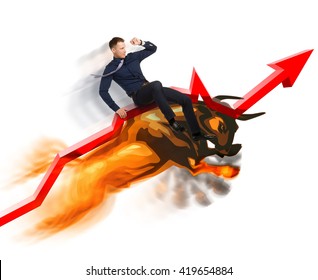 Bull market concept on Stock Exchange