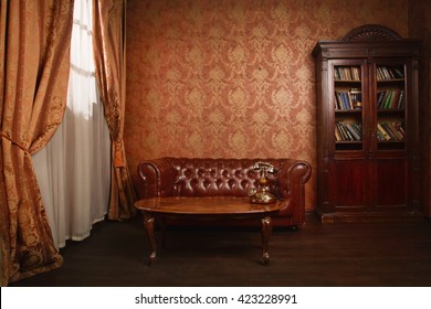Vintage Room with old suitcase 4K wallpaper download