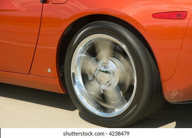 Fast sports car tire
