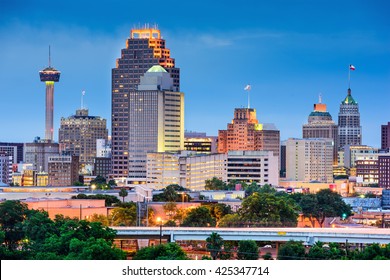 Đường chân trời San Antonio, Texas, Hoa Kỳ.
