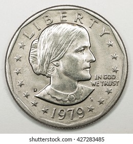 Moneda de plata de dólar estadounidense con Susan B Anthony