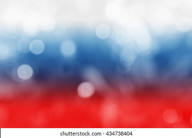 RUSLAND: Nationale vlag. Zachte wazig bokeh natuurlijke achtergrond. Abstracte gradiënt bureaubladachtergrond.