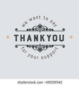 Thank You Logo Vector Cdr Free Download