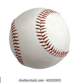 白い背景で隔離の野球ボール