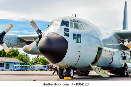 C-130 military transport aircraft of the most beautiful views.