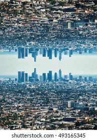 デジタル絵画 - ロサンゼルスのスカイライン