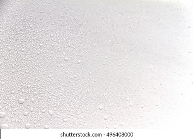 白い背景に水滴の概念