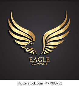 Golden Eagle Logo Vector Ai Free Download