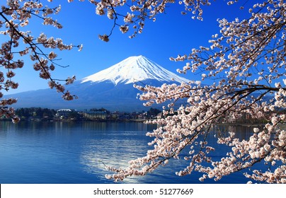 Mount Fuji, Lake Kawaguchi, Japan